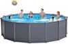 Intex Frame Swimming Pool Set "Graphit", graphit, Ø 478 x 124 cm,Inkl. Sandfilteranlage Bild 4