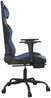 vidaXL Gaming-Stuhl mit Massage & Fußstütze Schwarz & Blau Kunstleder 345411 Bild 5