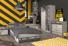 Parisot Kinderzimmer Fabric in Esche grau Jugendzimmer Set 5-tlg. Bild 2