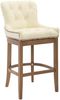 CLP 2er Set Barhocker Lakewood Echtleder gepolstert,creme antik-hell Bild 4