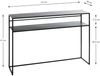 Konsole >25506< in schwarz, Metall - 112x81x28cm (BxHxT) Bild 2