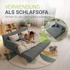 Juskys Kindersofa Kayo –Cord, modular & weich, Sofa für Kinderzimmer & Spielzimmer, sicher, flexibel, pflegeleicht, mit abnehmbaren Bezügen – Hellgrün Bild 2