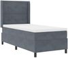 vidaXL Boxspringbett mit Matratze Dunkelgrau 80 x 200 cm Samt 3341979 Bild 4