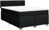 vidaXL Boxspringbett mit Matratze Schwarz 140x190 cm Stoff 3288192 Bild 3