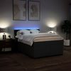 vidaXL Boxspringbett mit Matratze Schwarz 140x190 cm Stoff 3288192 Bild 5