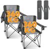 HOMECALL Campingstuhl Übergroßer Klappstuhl mit hoher Rückenlehne, XXL Faltstuhl Gepolstert (Bis 360KG Belastbar, 2 St), Robust und Zuverlässig klappstuhl für Outdoor, Balkon, Garten Bild 5