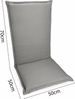 sunnypillow Liegenauflage Polsterauflagen Gartenstuhlauflage 120 x 50 extra Dicke 9cm, 2er Set Anthrazit Bild 3
