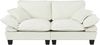 2-Sitzer Sofa aus Chenille mit abnehmbaren Armlehnen, beige Bild 2