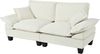 2-Sitzer Sofa aus Chenille mit abnehmbaren Armlehnen, beige Bild 3