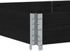 vidaXL Paletten-Aufsatzrahmen Schwarz 150x100 cm Massivholz Kiefer 4010302 Bild 5