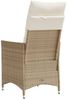 vidaXL Gartensessel mit Kissen 2 Stk. Verstellbar Beige Poly Rattan 365648 Bild 5
