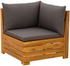 vidaXL Garten Sofa Eck Massivholz Akazie Braun 42022435 Bild 2