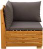 vidaXL Garten Sofa Eck Massivholz Akazie Braun 42022435 Bild 4