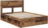 vidaXL Bettrahmen Altholz 150 x 200 cm Massives Kiefernholz 3409749 Bild 4