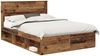 vidaXL Bettrahmen Altholz 150 x 200 cm Massives Kiefernholz 3409749 Bild 2