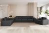 Sofa Designersofa CELES PREMIUM 2-Sitzer in Stoff Artico Anthrazit Bild 2