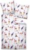 Janine Modern Art Mako-Satin Bettwäsche 135x200 Rehe Tiere Winter kalt 42115-09 Bild 2