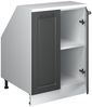 Dachschrägenschrank Rion Anthrazit Landhaus 60x81.6 cm mit 2 Türen, Schrankkorpus 60 cm Tiefe Vicco Bild 4
