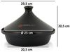 Mahlzeit Dampfgartopf gusseiserne Tagine, Ø 25 cm, Tajine Topf mit Deckel für Induktion, Gusseisen Bild 4