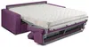 Schlafsofa 4-Sitzer Stoff VIZIR - Violett - Liegefläche mit Lattenrost: 160 cm - Matratzenhöhe: 18 cm Bild 5