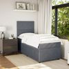 vidaXL Boxspringbett mit Matratze Dunkelgrau 100x200 cm Samt 3292257 Bild 3