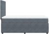 vidaXL Boxspringbett mit Matratze Dunkelgrau 100x200 cm Samt 3292257 Bild 5