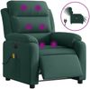 vidaXL Massagesessel Elektrisch Dunkelgrün Samt 3205083 Bild 2