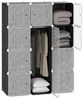 HOMCOM Kommode Garderobenschrank mit Kleiderstange (Aufbewahrungsschrank, 1 St, Kleiderschrank), Schwarz+Weiß 111 x 47 x 145 cm Bild 2