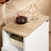 SoBuy FBT149-WN Nachttisch, Spanplatte, Melamin, Weiß, 35 x 60 x 20 cm Bild 4