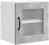 vidaXL Wandglas-Schrank PORTO Beton Grau 40 x 31 x 40 cm Holzwerkstoff 885191 Bild 2