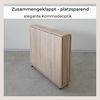 Rodnik Esstisch Maxi (mit Rollen, vormontiert, für bis zu 12 Personen, Tisch ausklappbar bis 275 cm), klappbarer 5-in-1 platzsparender Multifunktionstisch Bild 4