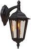 Konstsmide Firenze 7212-750 Wandleuchte B: 23,5cm T: 30cm H: 48cm / 1x100W / IP43 / lackiertes Aluminium / matt-schwarz Bild 2