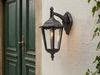 Konstsmide Firenze 7212-750 Wandleuchte B: 23,5cm T: 30cm H: 48cm / 1x100W / IP43 / lackiertes Aluminium / matt-schwarz Bild 5