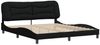 Doppelbett, Bettgestell Modernen ohne Matratze Schwarz 180x200 cm Stoff d2638e Bild 3