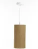 BPS Koncept 0T0-014-15w25 Hängeleuchte BOHO ELEGANT E27 1x40W Stoff strukturiert auf PVC-Kunststoff braun H:102cm Ø15cm dimmbar Bild 2