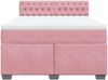 vidaXL Boxspringbett mit Matratze Dunkelrosa 140x200 cm Samt 3286341 Bild 4