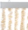 vidaXL Fliegenvorhang Beige und Weiß 118x220 cm Chenille 4004883 Bild 4