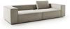 KAWOLA Sofa CARMO 3-Sitzer Feincord grau 68 x 118 x 306 cm Bild 3