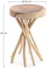 Couchtisch Dadsoli aus Suarholz, rundes Design, natur, 35 cm Durchmesser, stilvoll für Dein Zuhause Bild 2