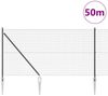 vidaXL Schweißdrahtzaun mit Spikes 50 x 1 m PVC-beschichteter Stahl 3352234 Bild 3