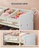 Songmics Kinderregal, Spielzeugregal, Bücherregal Kinder, mit 9 Aufbewahrungsboxen aus Vliesstoff, Kinderzimmer Regal, geräumig, 29,5 x 62,5 x 60 cm, wolkenweiß GKR033W10 Bild 4