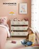 Songmics Kinderregal, Spielzeugregal, Bücherregal Kinder, mit 9 Aufbewahrungsboxen aus Vliesstoff, Kinderzimmer Regal, geräumig, 29,5 x 62,5 x 60 cm, wolkenweiß GKR033W10 Bild 2