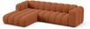 Micadoni Modulares Ecksofa Lupine 4-Sitzer Links Chenille Eden Ziegel Bild 2