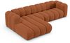 Micadoni Modulares Ecksofa Lupine 4-Sitzer Links Chenille Eden Ziegel Bild 3