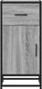 vidaXL Sideboard Grau Sonoma 35,5x35x76 cm Holzwerkstoff und Metall 848962 Bild 4