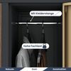 Umkleideschrank Spind BARTEK - 10 Abteile, Etikettenhalter Lüftungsschlitze | Umkleidespind Schließfachschrank Garderobenspind, 172x136x45cm Anthrazit-Nussbaum Bild 4