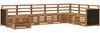 vidaXL Outdoor-Sofagarnitur 6 pcs Natur Massivholz Akazie 3384700 Bild 3