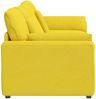 vidaXL Modulares Sofa mit Kissen Hellgelb 3321125 Bild 5