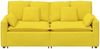 vidaXL Modulares Sofa mit Kissen Hellgelb 3321125 Bild 4