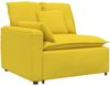 vidaXL Modulares Sofa mit Kissen Hellgelb 3321125 Bild 3